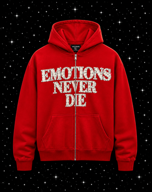 HOODIE MIXED EMOTION "NEVER DIE"